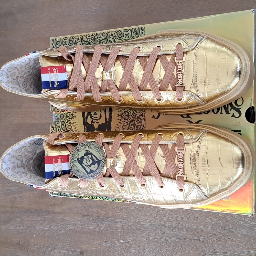 Skechers Snoop Dogg: Snoop One Gold Medal High-Top Sneaker - Size: Men 14 - Picture 2 of 9